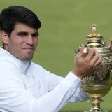 Carlos Alcaraz, vainqueur de Wimbledon en 2024, pourra gagner davantage cette année KEYSTONE/AP/MOSA'AB ELSHAMY